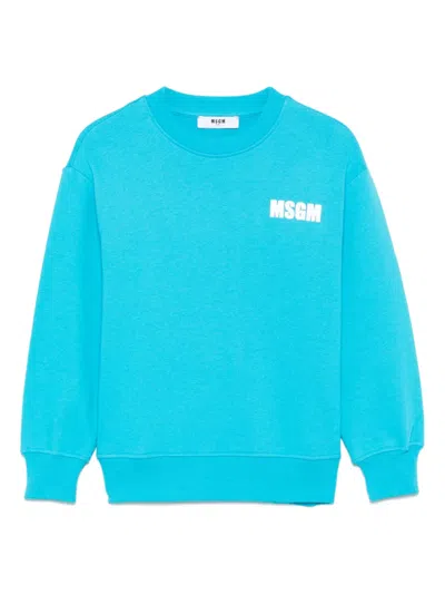 MSGM LOGO-PRINT SWEATSHIRT