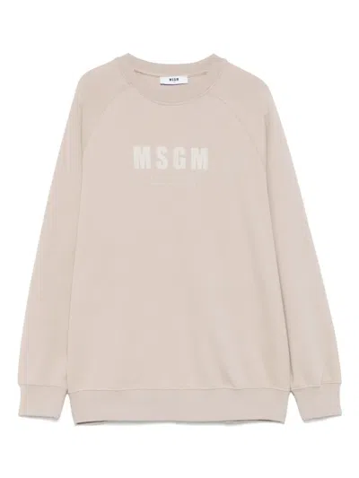 MSGM LOGO-PRINT SWEATSHIRT