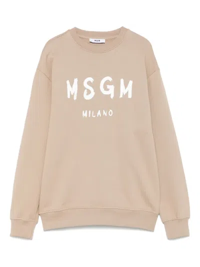 MSGM LOGO-PRINT SWEATSHIRT