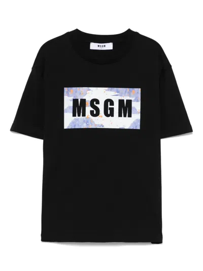 MSGM LOGO-PRINT T-SHIRT