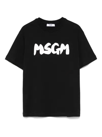 MSGM LOGO-PRINT T-SHIRT