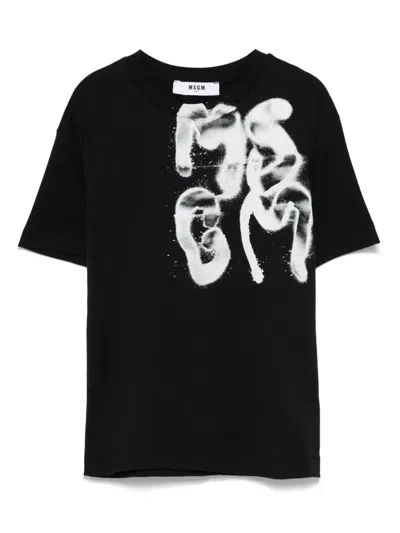 MSGM LOGO-PRINT T-SHIRT
