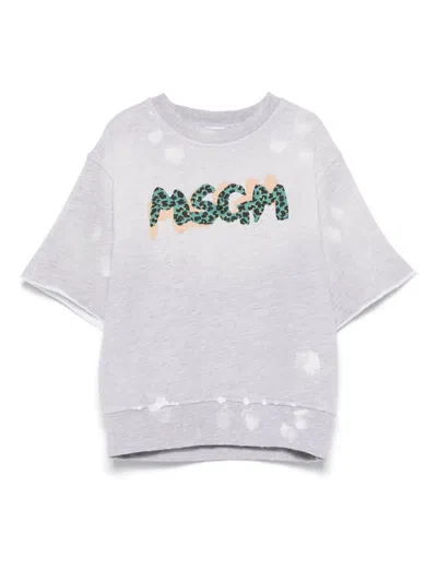 MSGM LOGO-PRINT T-SHIRT