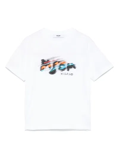 MSGM LOGO-PRINT T-SHIRT