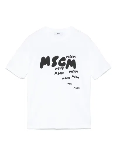 MSGM LOGO-PRINT T-SHIRT