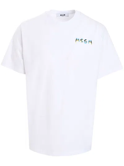 MSGM LOGO-PRINT T-SHIRT