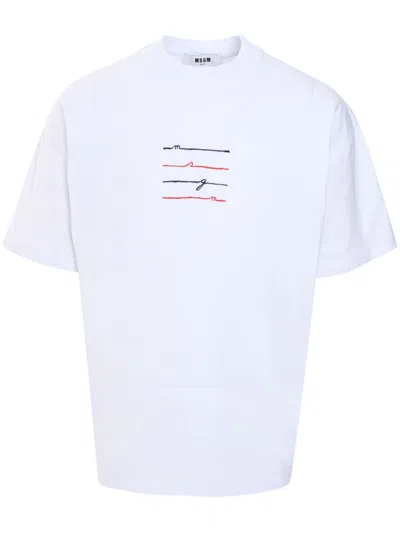 MSGM LOGO-PRINT T-SHIRT