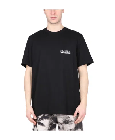 MSGM MSGM LOGO PRINTED CREWNECK T-SHIRT
