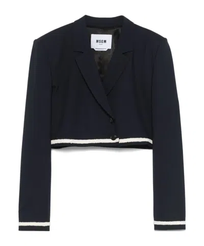 MSGM CROPPED BLAZER