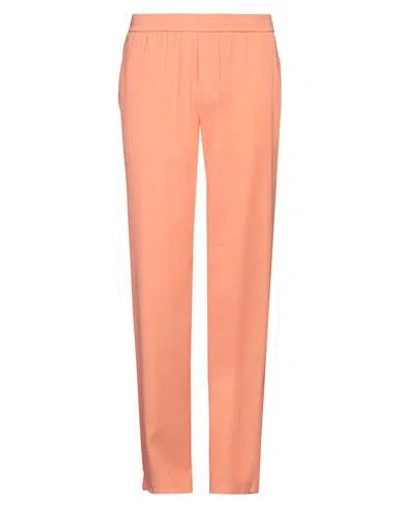 MSGM MSGM MAN PANTS APRICOT SIZE 34 VISCOSE, POLYESTER