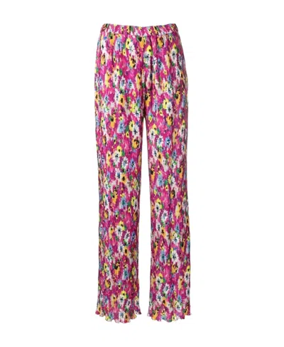 MSGM MSGM FLORAL PRINTED PLEATED PANTS