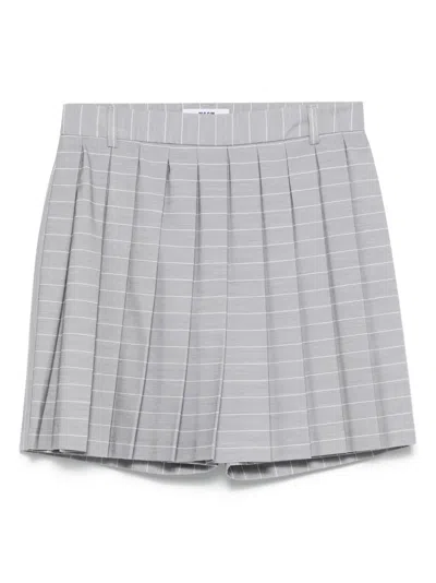 MSGM PLEATED SKORTS