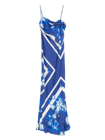 MSGM PRINTED MAXI DRESS