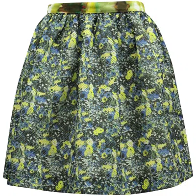 MSGM PRINTED SKIRT IN MULTICOLOR POLYESTER