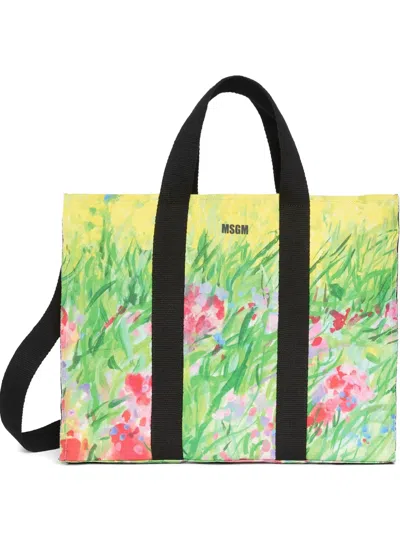 MSGM PRINTED TOTE BAG