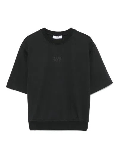 MSGM RAISED-LOGO T-SHIRT