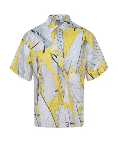 MSGM MSGM GRAPHIC PRINTED SHORT SLEEVED SHIRT