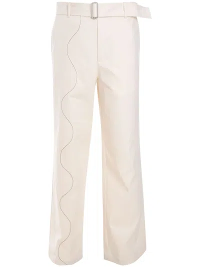 MSGM STRAIGHT-LEG TROUSERS