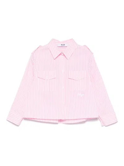 MSGM STRIPED SHIRT