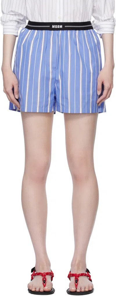 MSGM MSGM STRIPED SHORTS