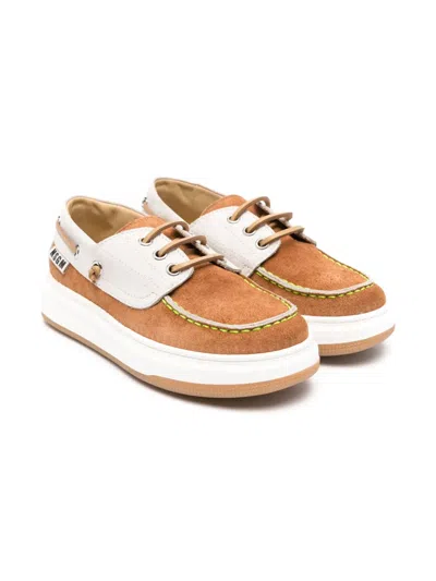 MSGM SUEDE BOAT SHOES
