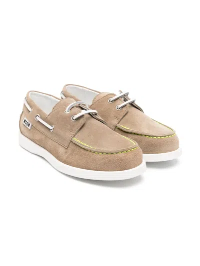 MSGM SUEDE BOAT SHOES
