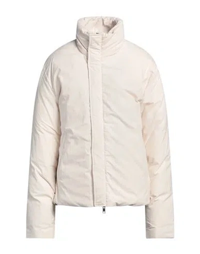 MSGM MSGM WOMAN PUFFER CREAM SIZE 16 COTTON, POLYAMIDE