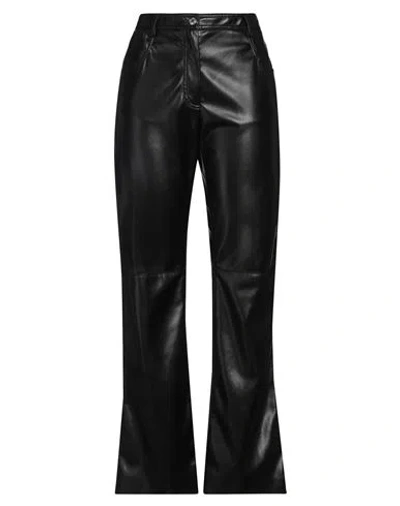 MSGM MSGM WOMAN PANTS BLACK SIZE 6 POLYESTER