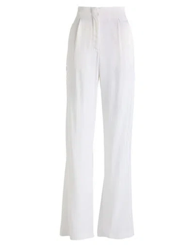 MSGM MSGM WOMAN PANTS WHITE SIZE 4 VISCOSE