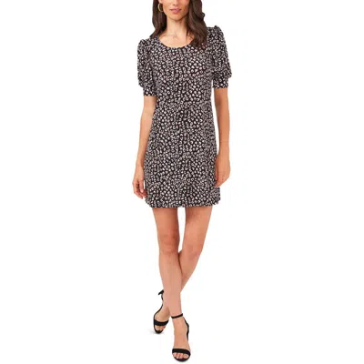 MSK PETITES WOMENS ANIMAL PRINT MINI MINI DRESS