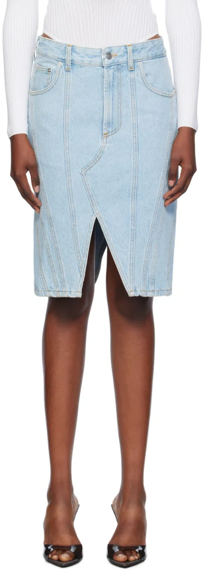 MUGLER ASYMMETRIC MINI SKIRT