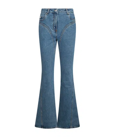 MUGLER WASHED FLARED JEANS