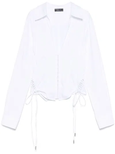 MUGLER CORSET POPLIN SHIRT