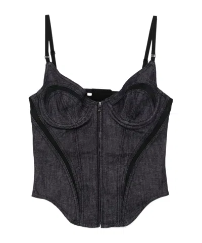 MUGLER DENIM CORSET