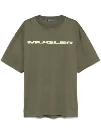 MUGLER LOGO-APPLIQUÉ T-SHIRT