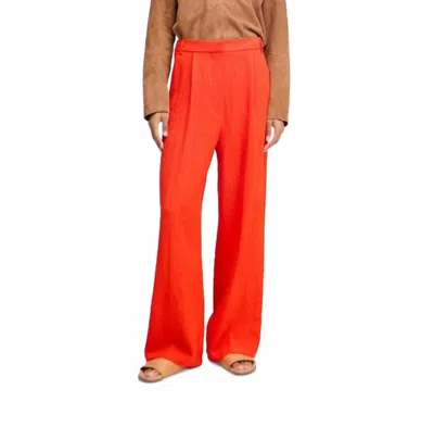 MUNTHE KOSMILA TAILORED TROUSERS IN FIERY RED