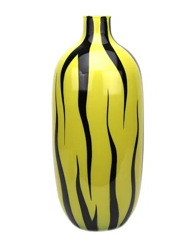 MURANO ART COLLECTION MURANO 15.5IN ZEBRA VASE