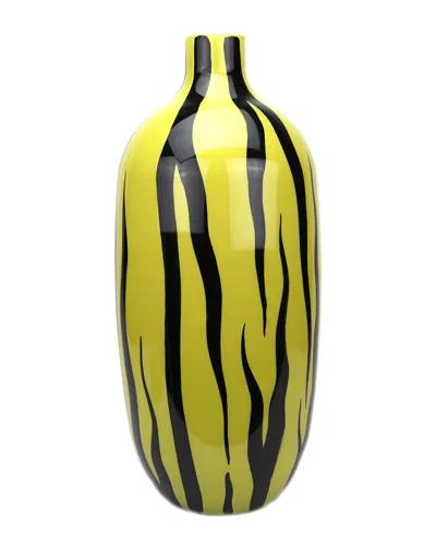 MURANO ART COLLECTION MURANO 19.5IN ZEBRA VASE