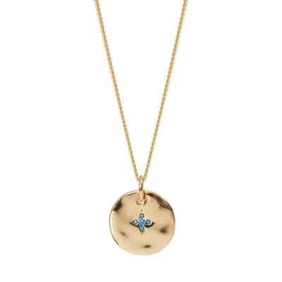 MURU WOMEN'S GOLD SEPTEMBER BIRTHSTONE NECKLACE