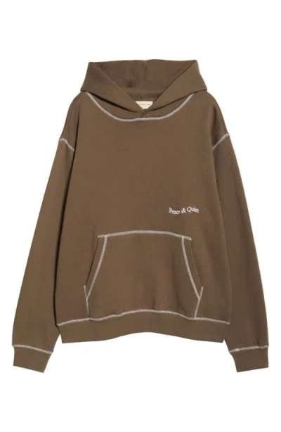 MUSEUM OF PEACE AND QUIET MUSEUM OF PEACE & QUIET WORDMARK REVERSE STITCH HOODIE