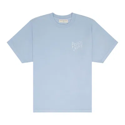 MUSEUM OF PEACE AND QUIET MUSEUM OF PEACE & QUIET WORDMARK T-SHIRT 'BABY BLUE' | MEN'S SIZE L
