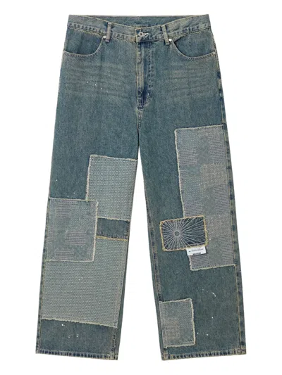 MUSIUM DIV. PATCHWORK WIDE-LEG JEANS