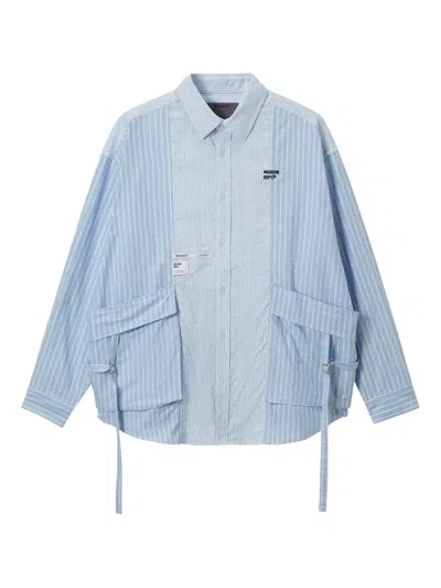 MUSIUM DIV. STRIPED PANELLED SHIRT