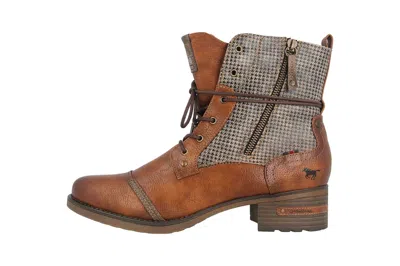 MUSTANG SHOES MUSTANG SHOES STIEFELETTEN 1229-510-307 DAMENSCHUHE ÜBERGRÖSSEN BRAUN