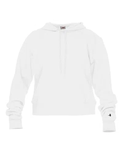 MV SPORT HEATHER HOODED LONG SLEEVE T-SHIRT