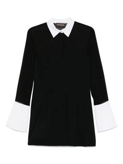 MVP WARDROBE SHEER-PANELS MINI DRESS