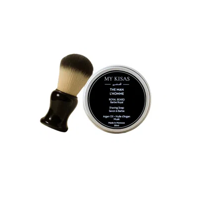 MY KISAS BROWN ROYAL BEARD - SHAVING SOAP WITH ARGAN OIL SCENTED WITH MUSK