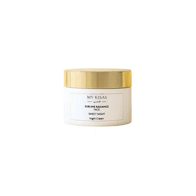 MY KISAS WHITE SWEET NIGHT - NIGHT CREAM WITH ARGAN OIL, PRICKLY PEAR SEED OIL, BEESWAX, SHEA BUTTER.