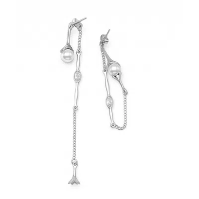 MY MOKONDO WOMEN'S SILVER LINEA EARRINGS