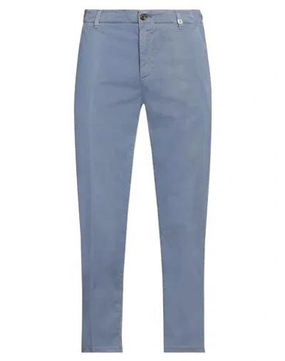 MYTHS MYTHS MAN PANTS LIGHT BLUE SIZE 38 COTTON, ELASTANE